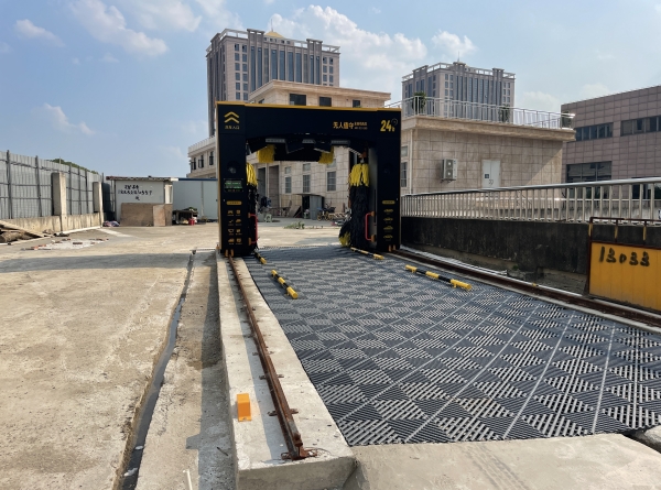 上海洞涇“車(chē)魔方”訂購(gòu)的洗車(chē)機(jī)安裝完畢！